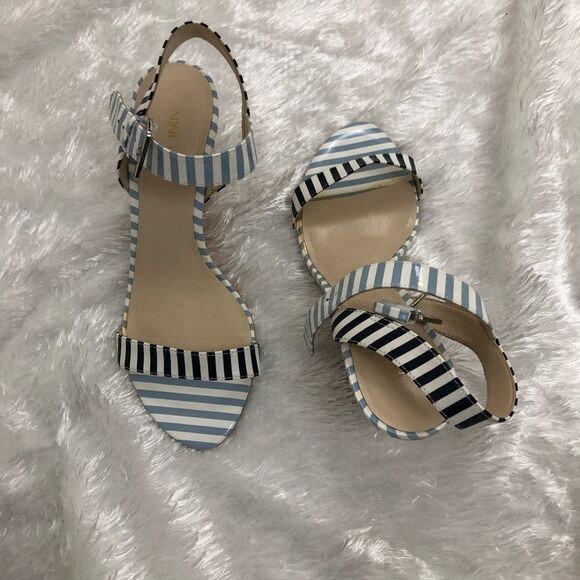 Nine West Wedge Sandals Ankle Strap size 7M - Picture 1 of 8